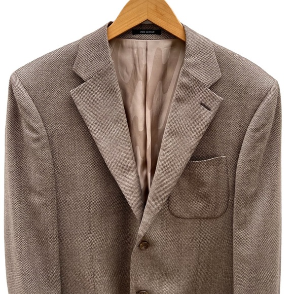 Matarazzi Uomo Venezia Brown Wool/Cashmere Blazer Size 52 - Picture 13 of 14